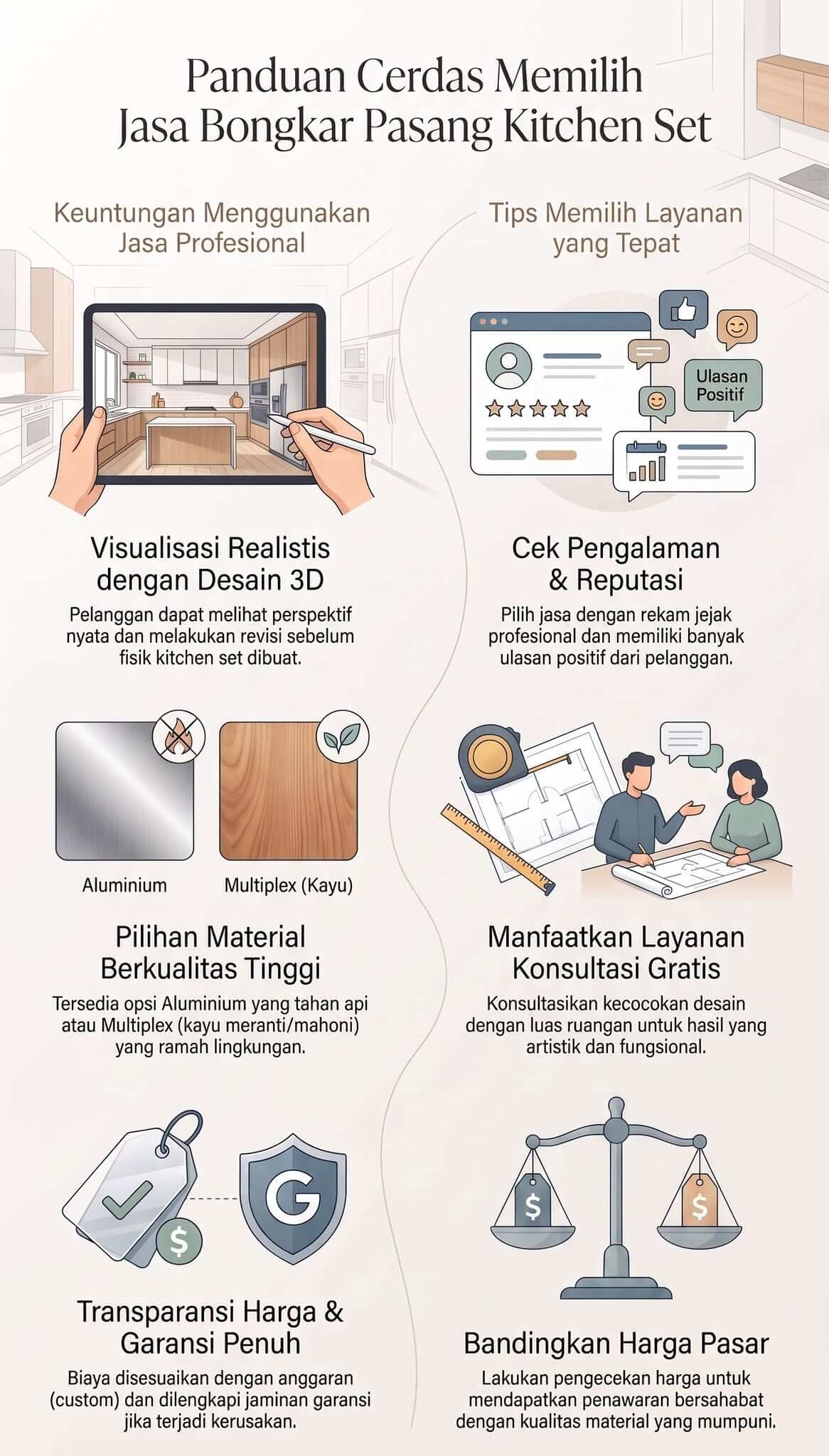 Jasa Bongkar Pasang Kitchen Set