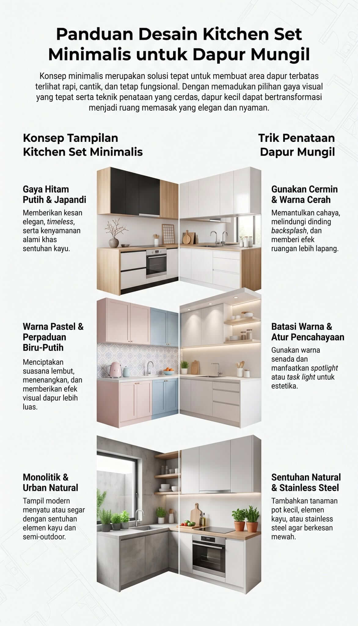 Kitchen Set Minimalis di Bintaro